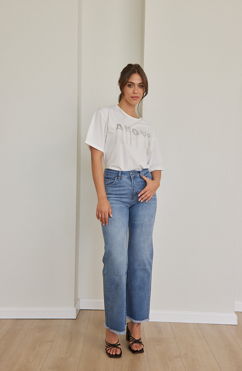 טי שירט כיתוב יהלומים