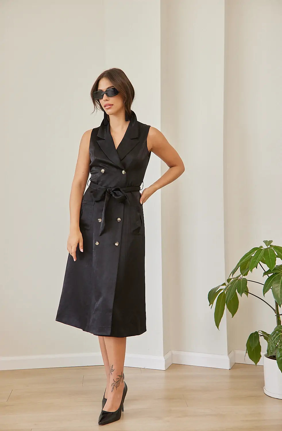 שמלת מון כפתורים