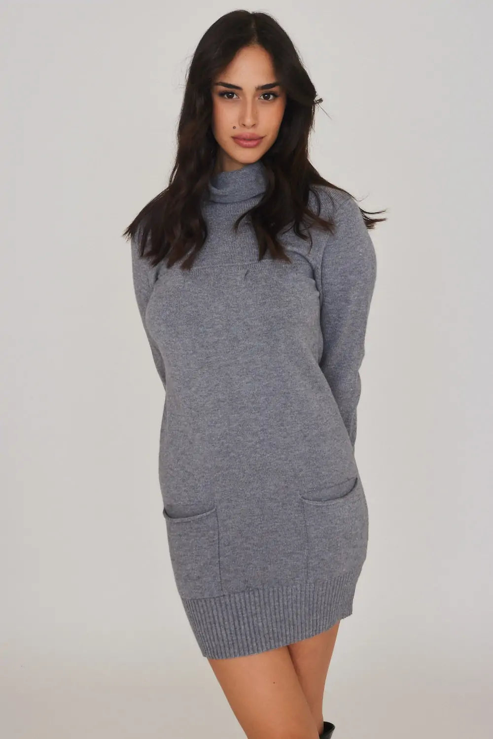 שמלת סריג כיסים