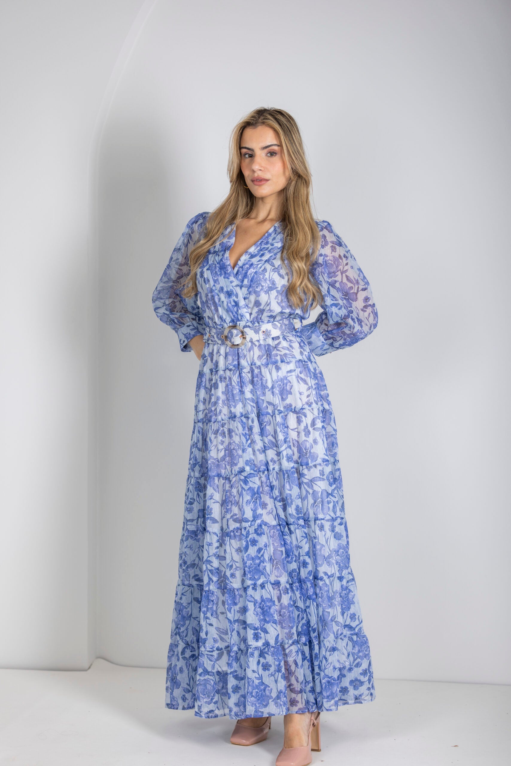 שמלת מעטפת מקסי קומות