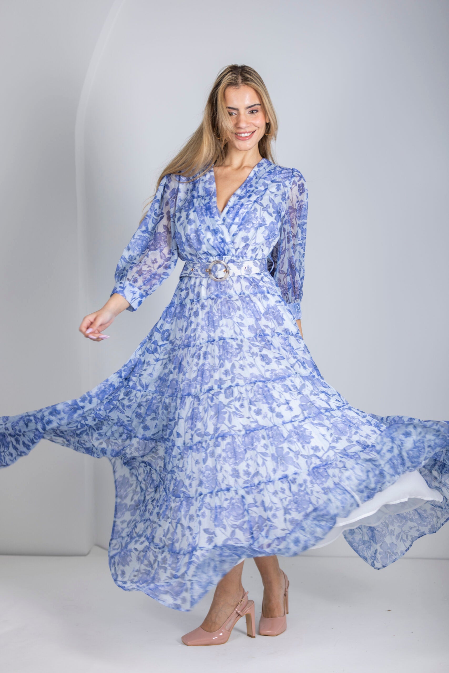 שמלת מעטפת מקסי קומות