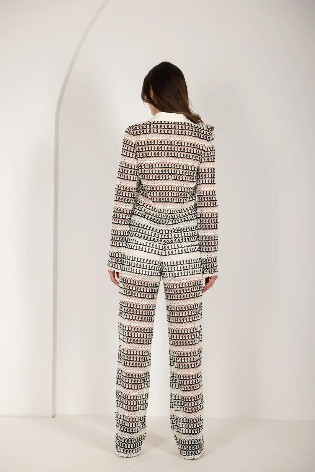 חולצת קרושה מכופתרת פסים