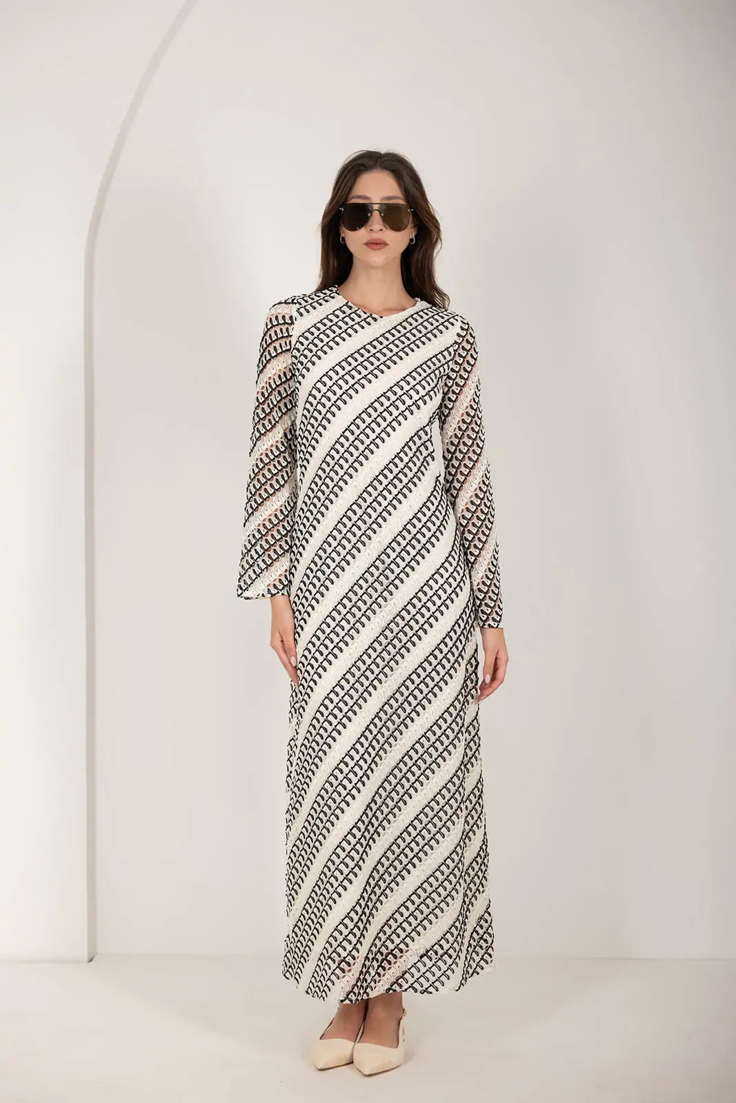 שמלת מקסי קרושה אלכסון