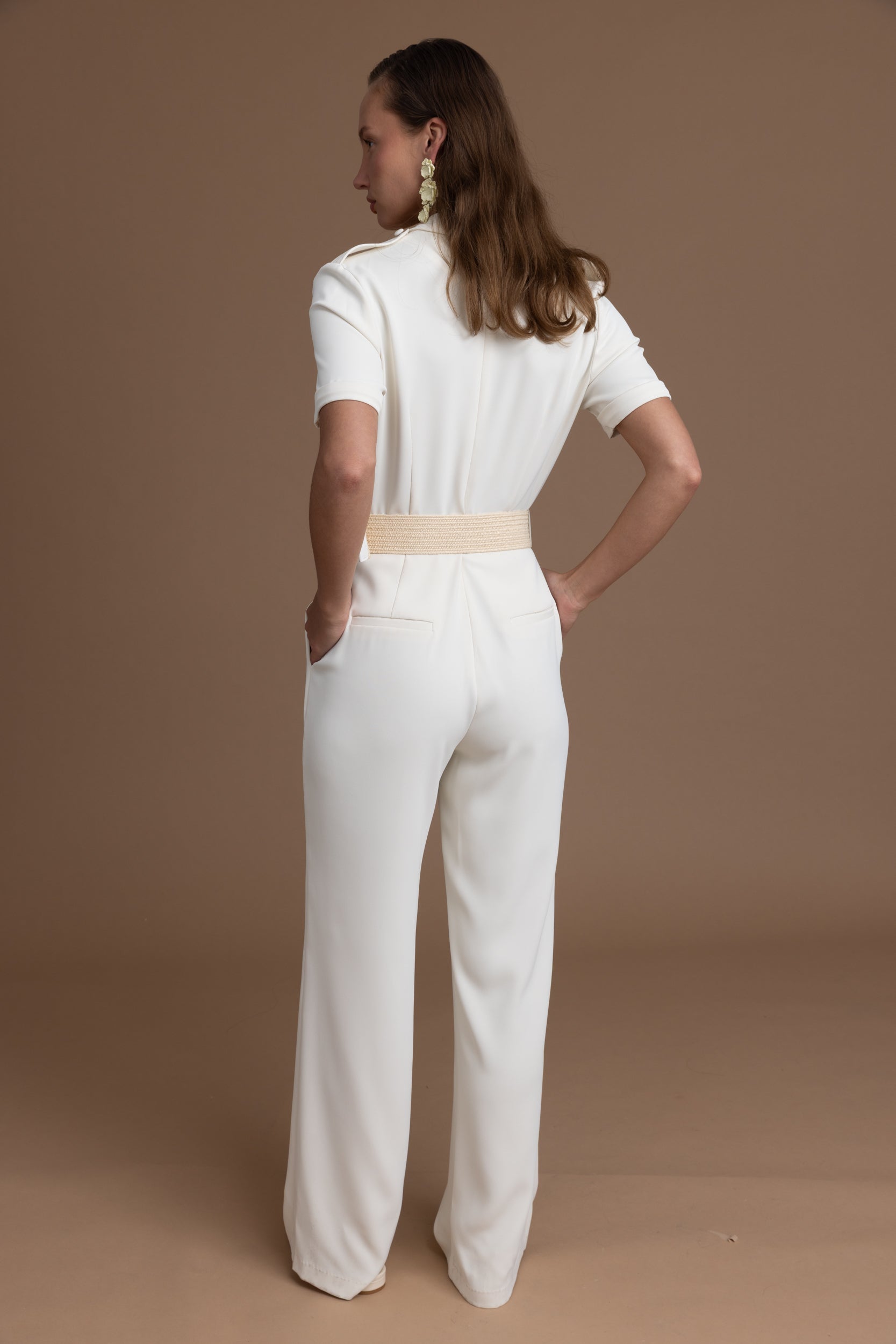 אוברול מעטפת כיסים וחגורה