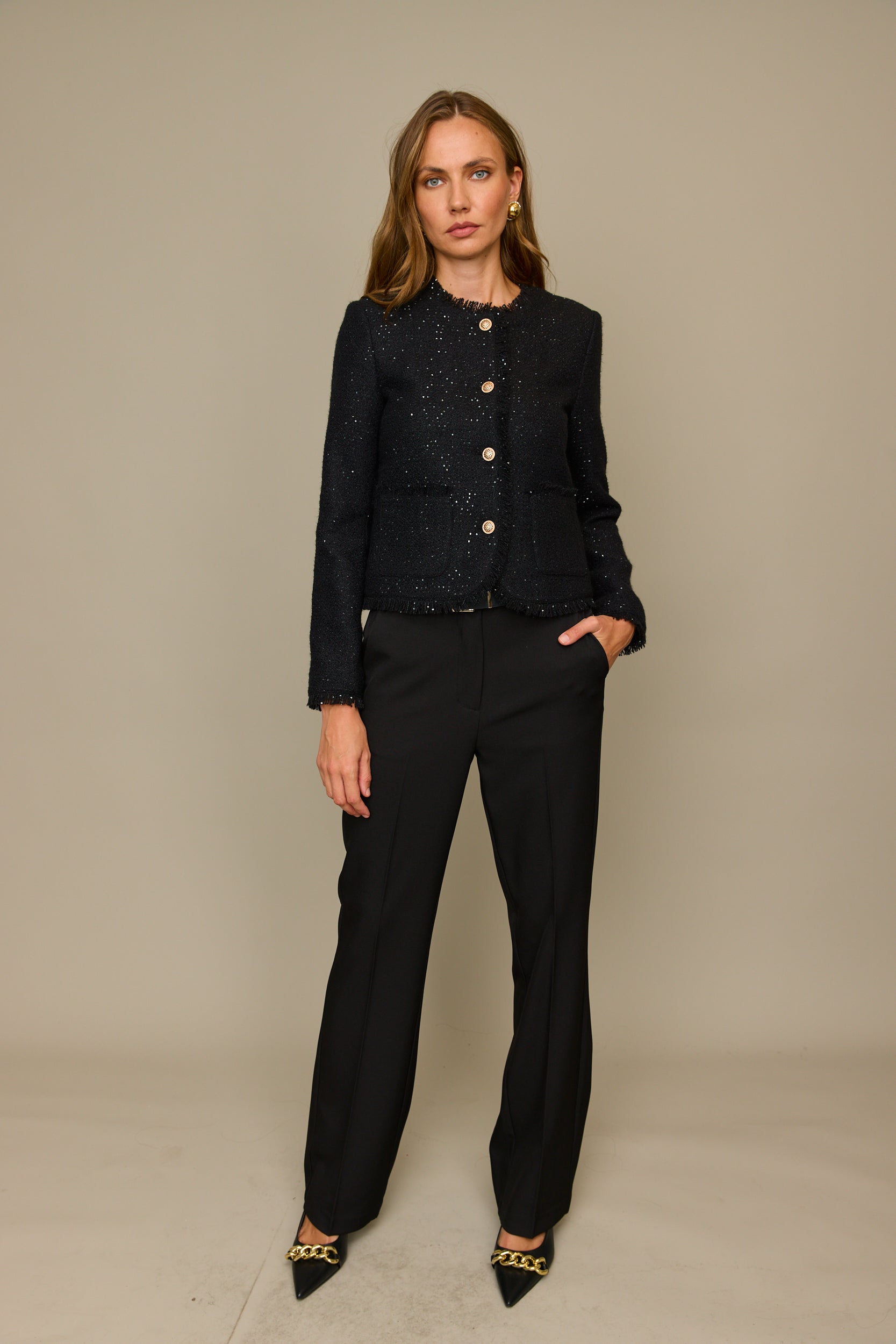 גקט פרנזים מכופתר