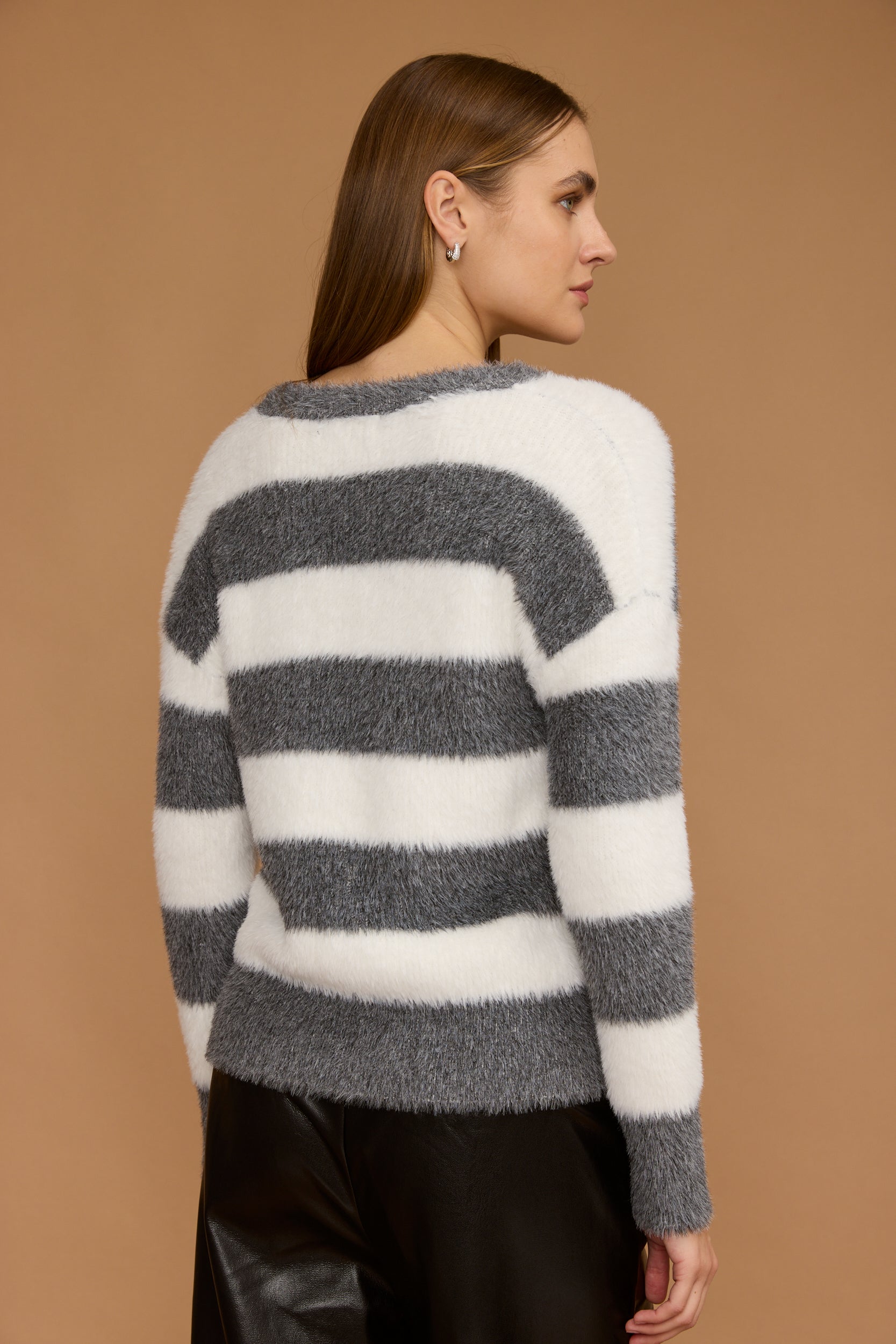 סריג צמרירי פסים רחבים