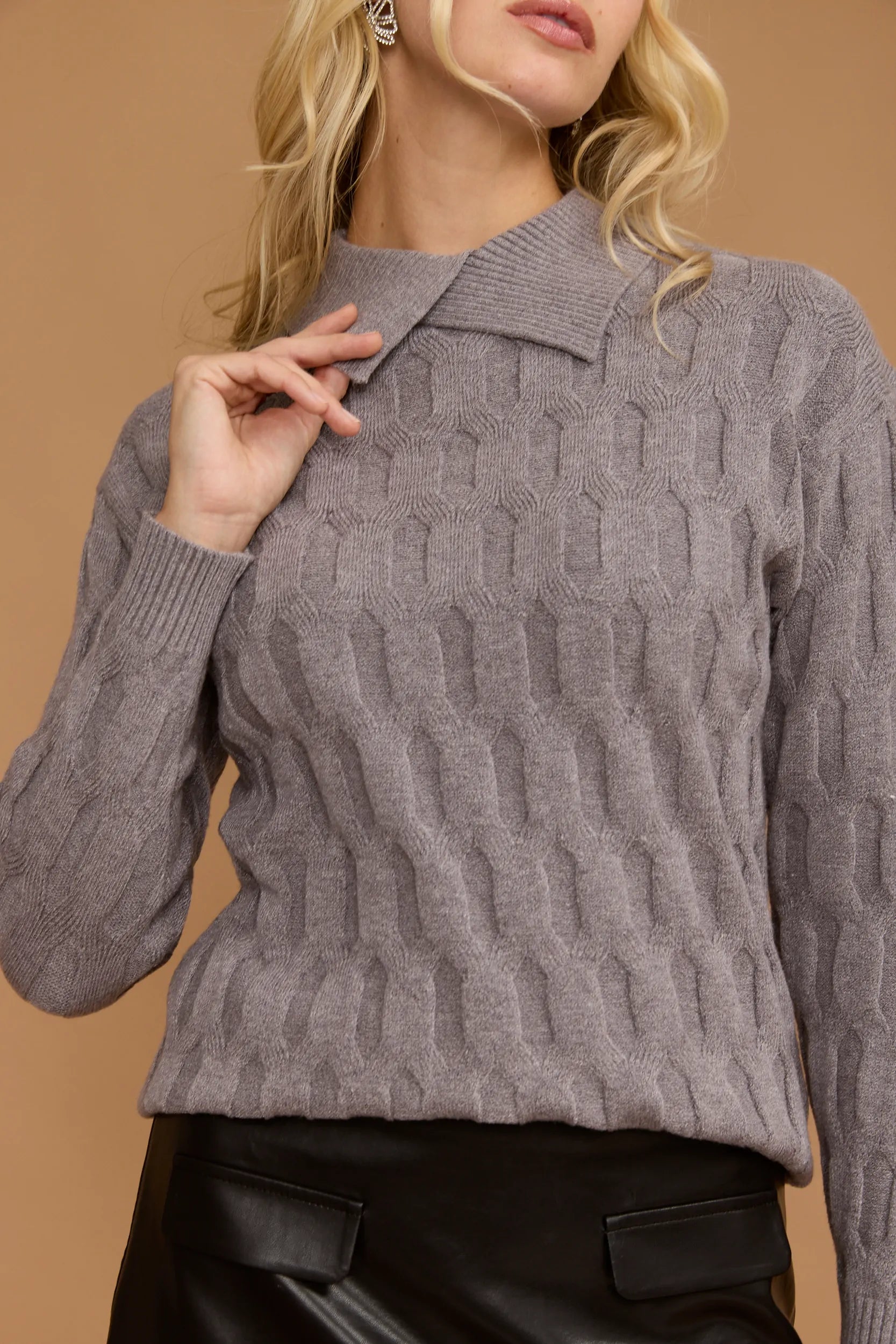 סריג צווארון רפלס