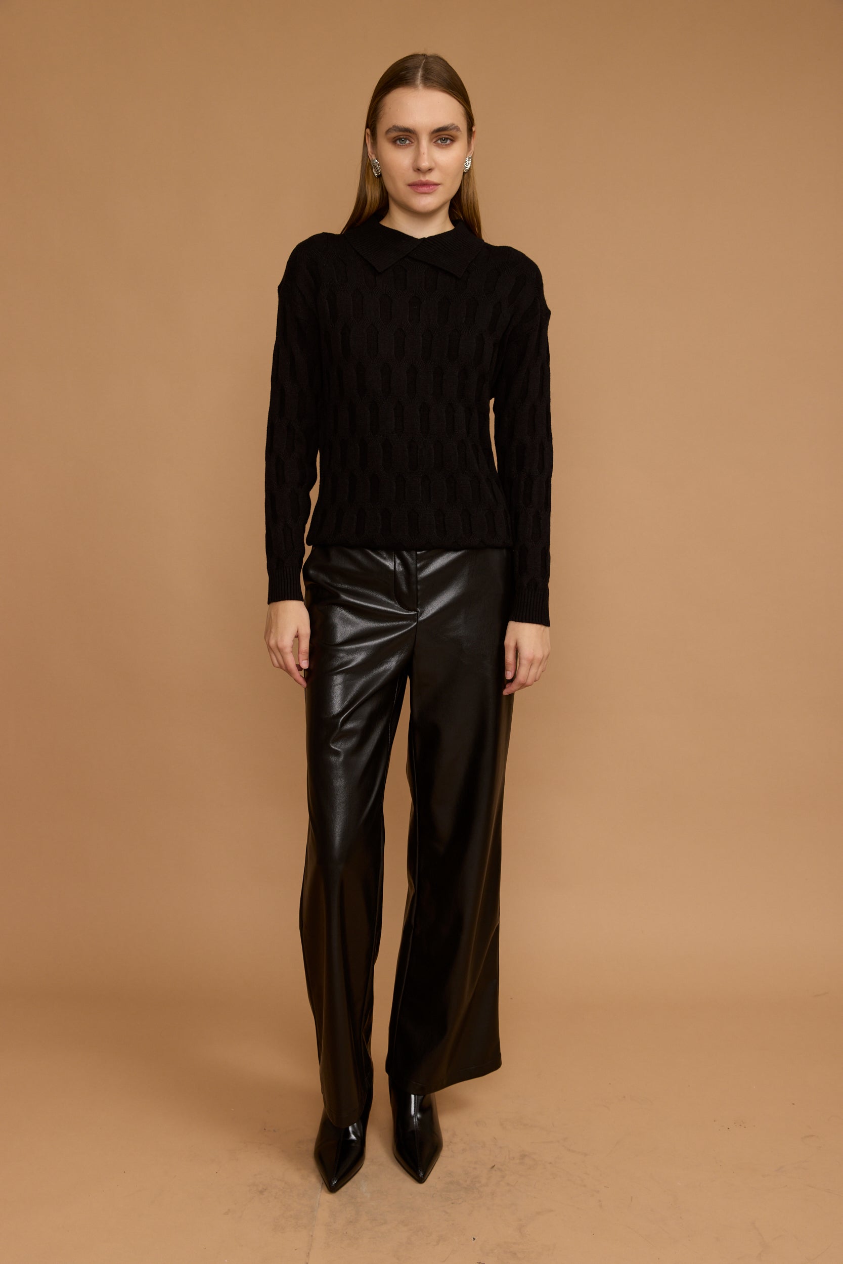 סריג צווארון רפלס