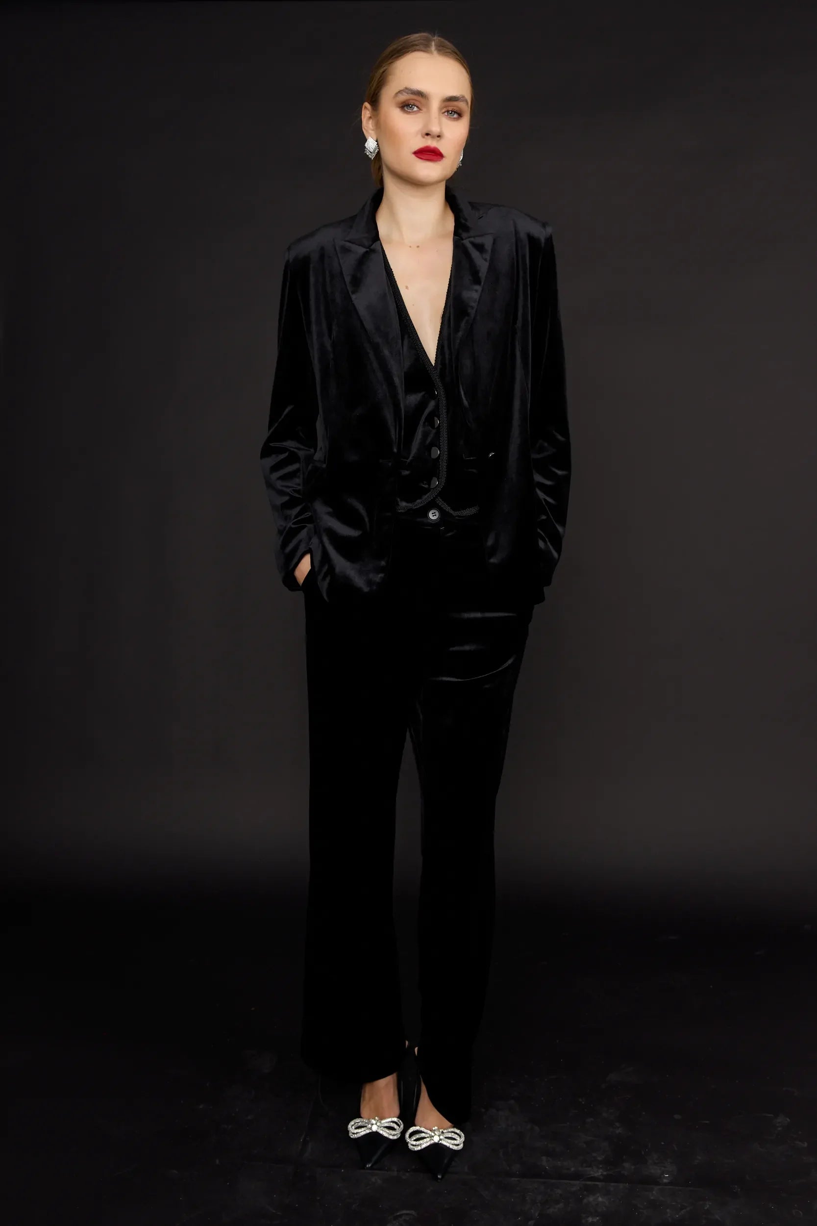 מכנס מחוייט קטיפה