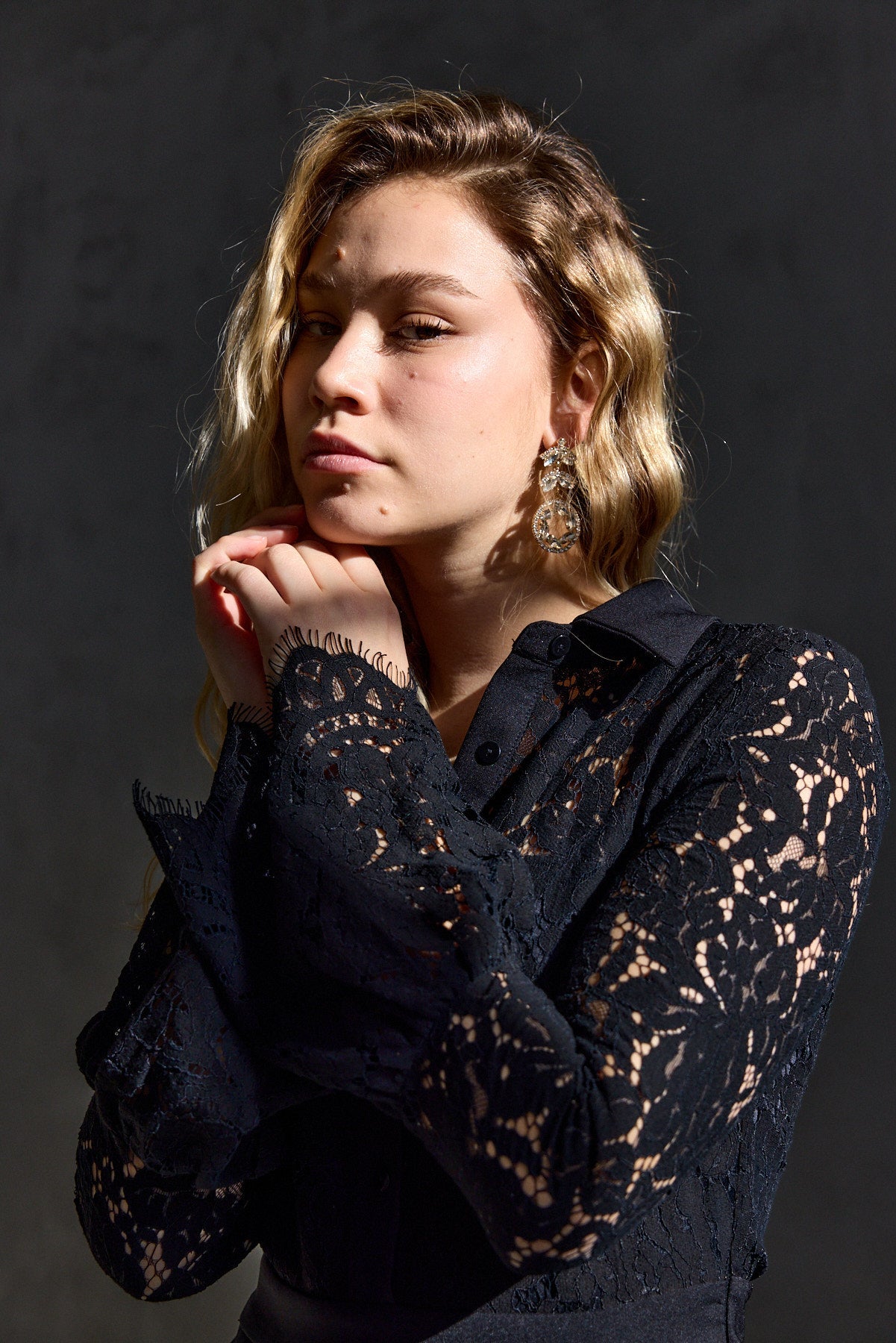 שמלת ערב בשילוב תחרה