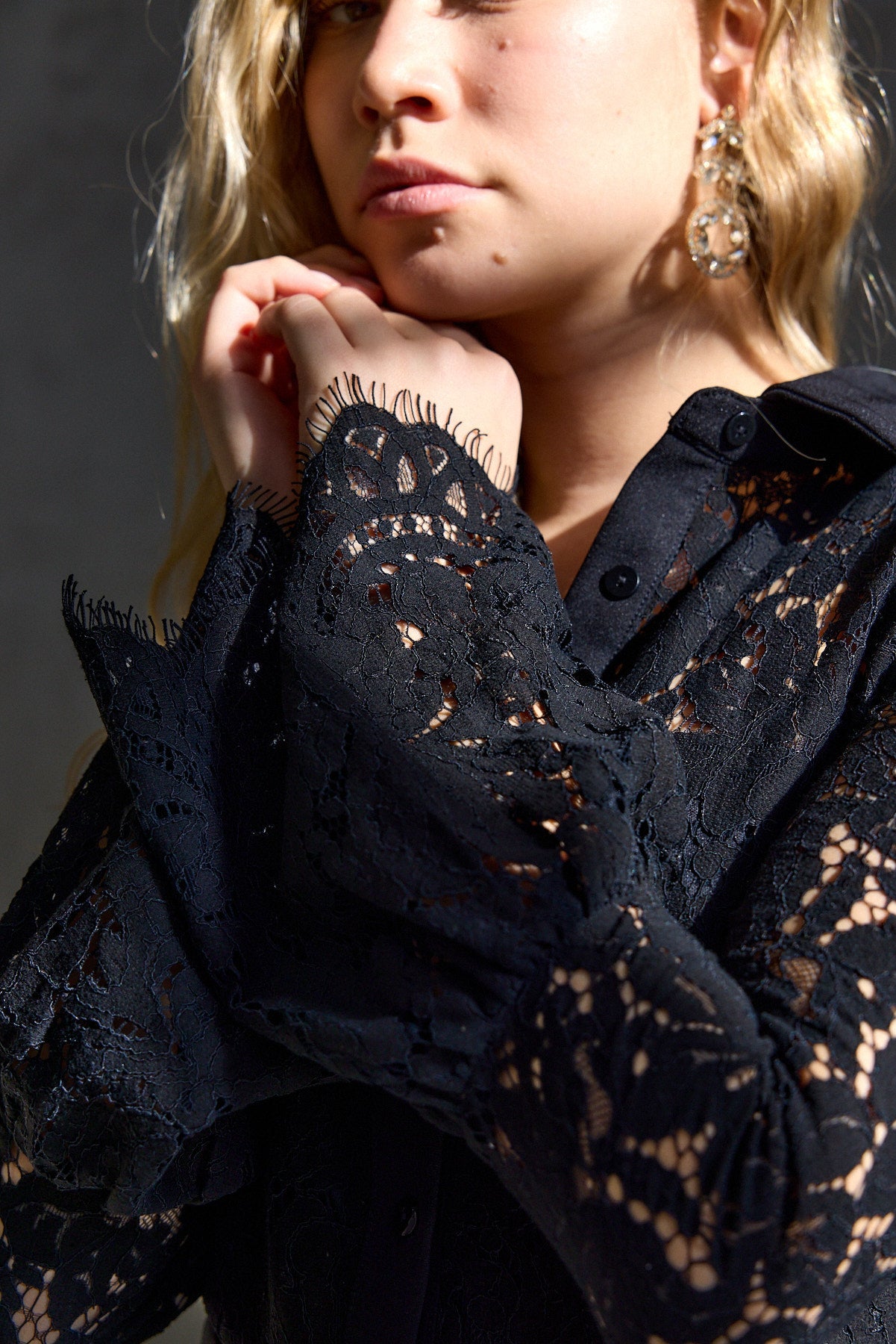 שמלת ערב בשילוב תחרה