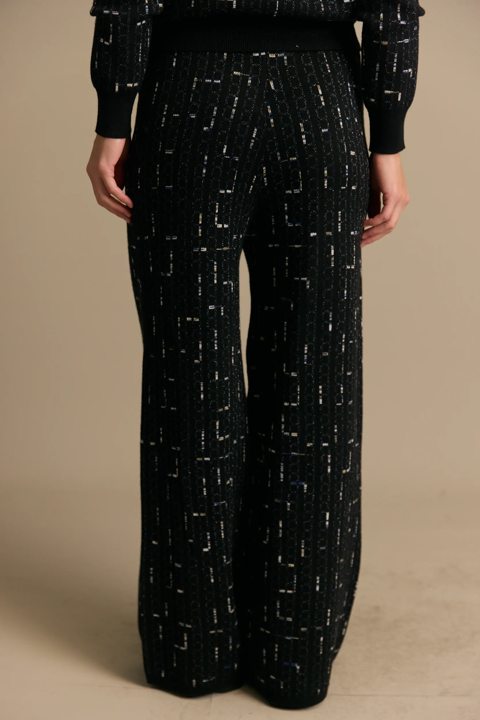 מכנסיים סריג ז'אקרד לורקס