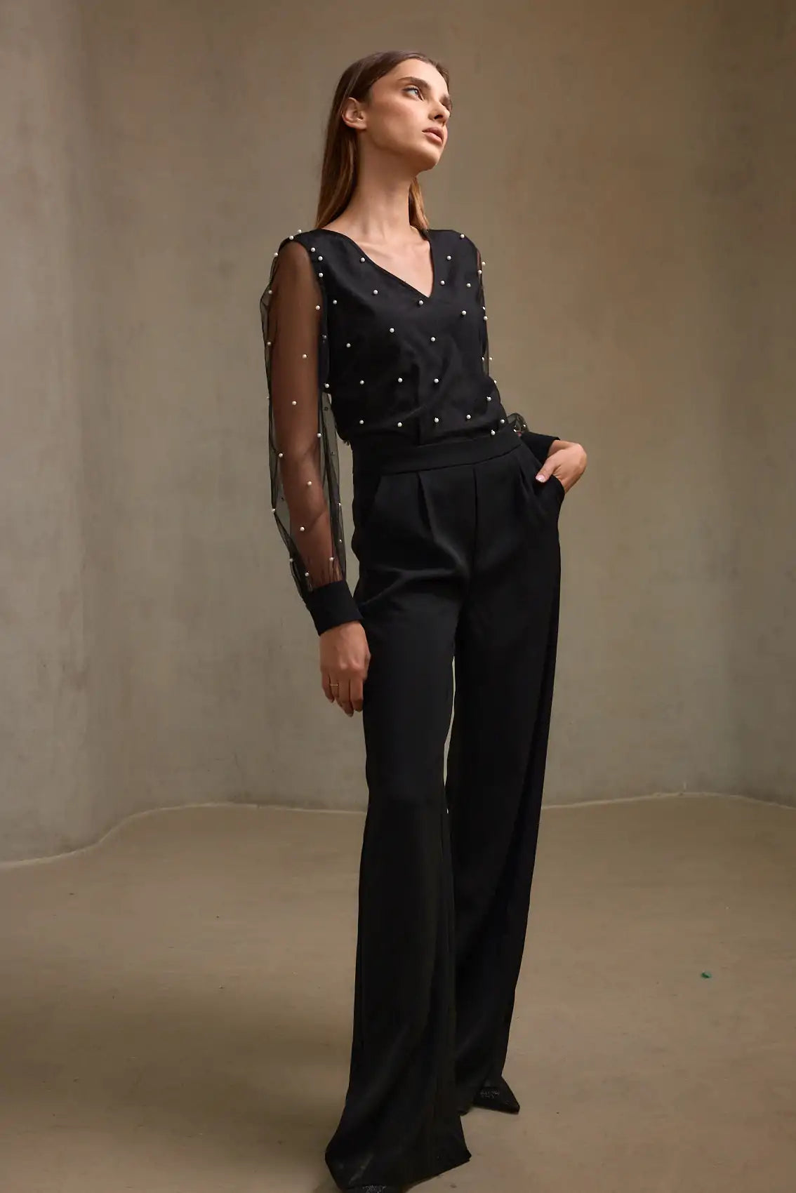 אוברול עליון רשת פנינים