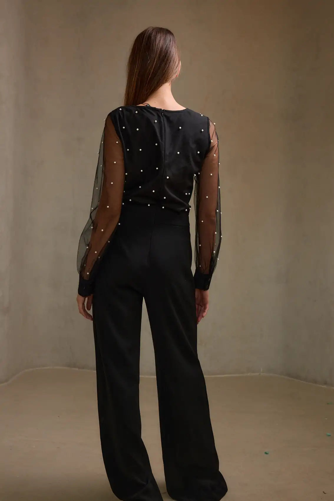 אוברול עליון רשת פנינים