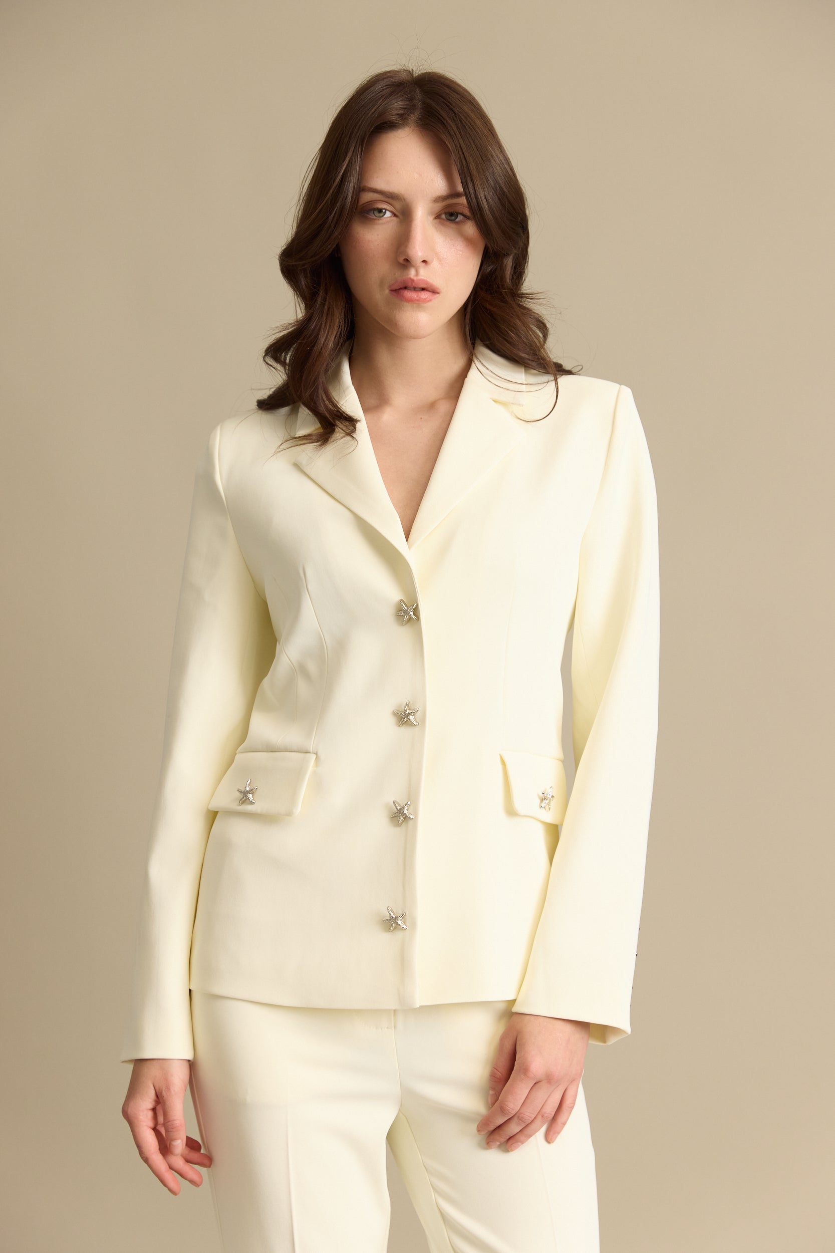 ג'קט כוכב מחוייט וכיסים