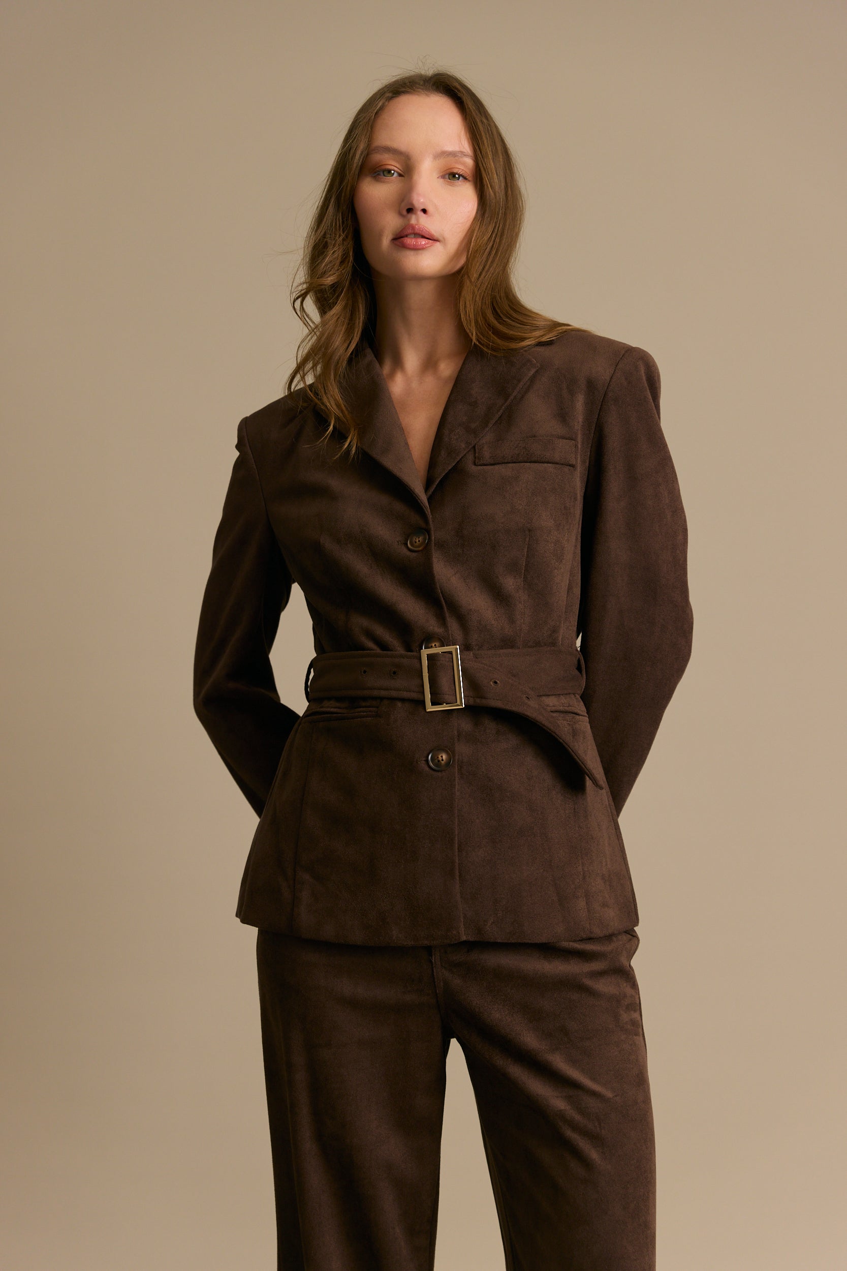 ג'קט טרנץ קצר זמש