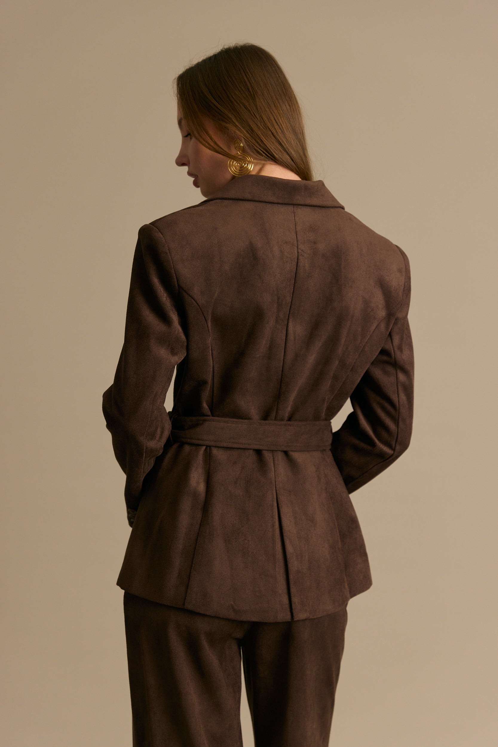 ג'קט טרנץ קצר זמש