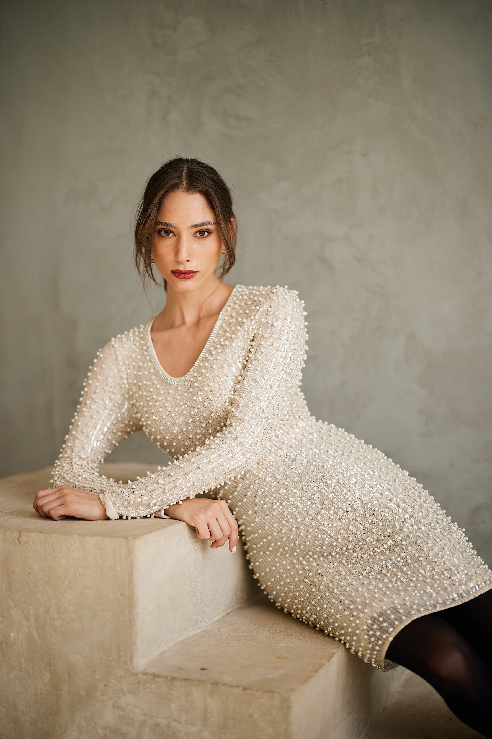 שמלת פנינים איבון