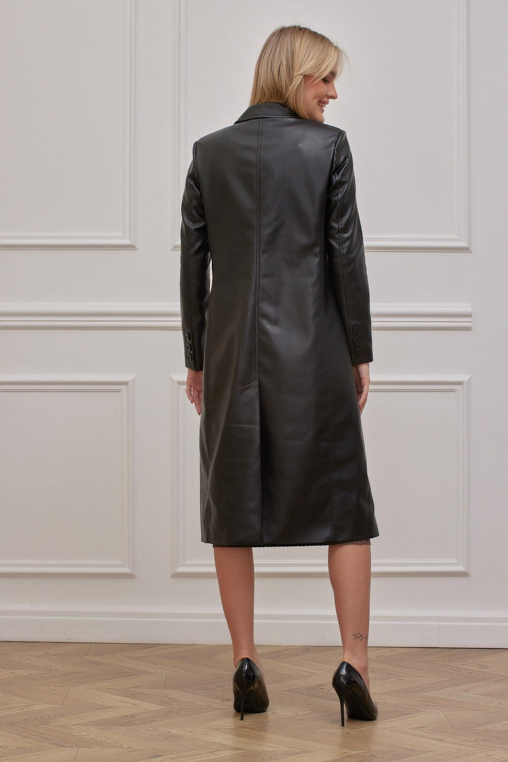 מעיל ביאטריס דמוי עור