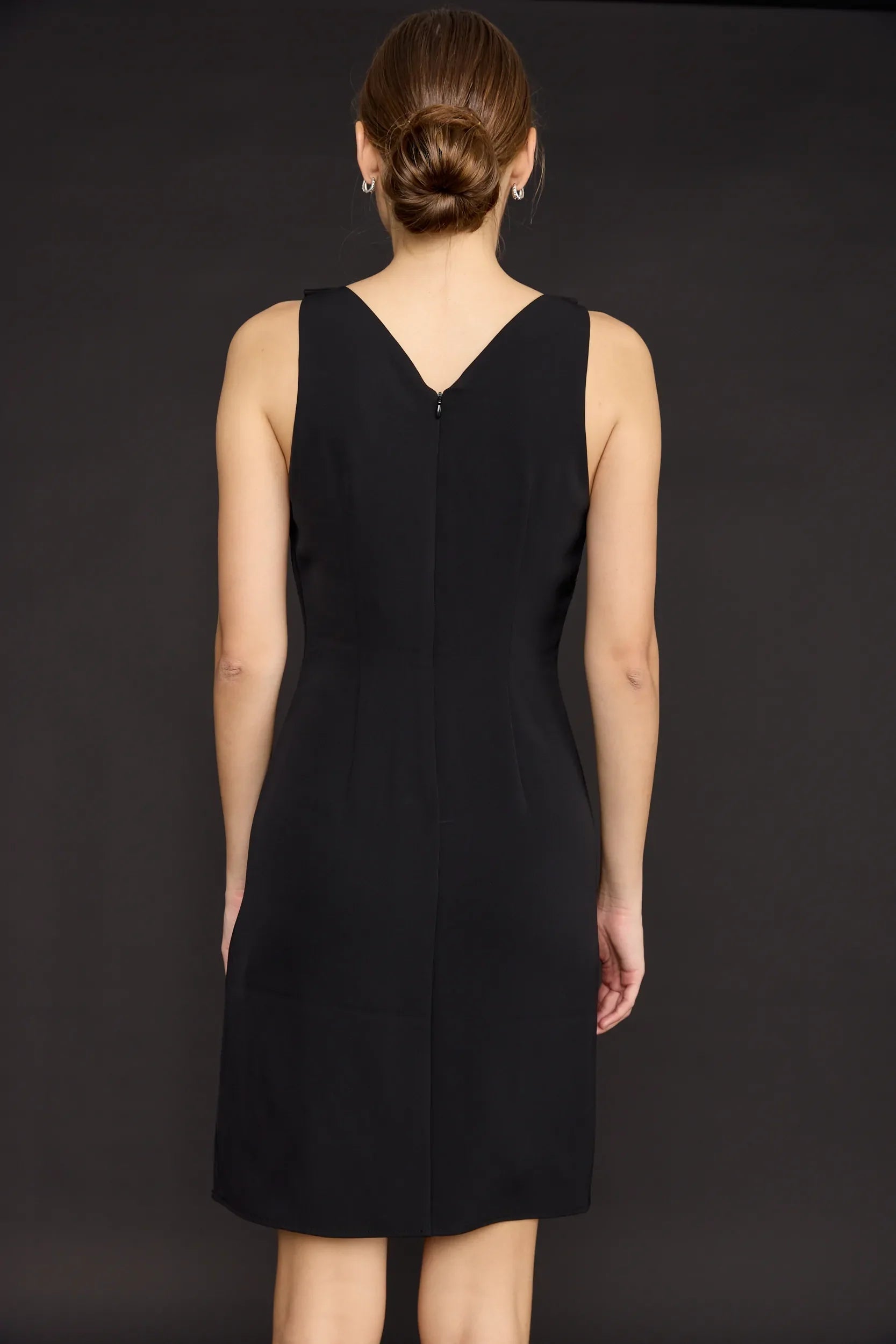 שמלת מיני צווארון קריסטלי