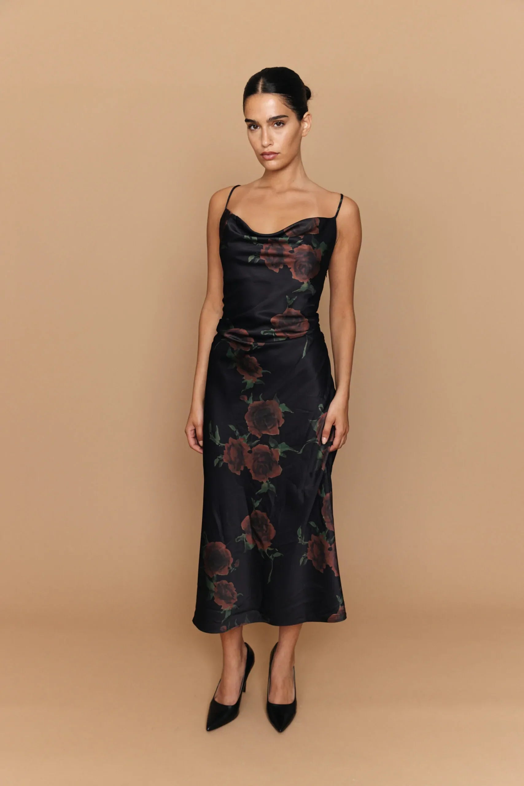 שמלה הדפס פרחים HAYA