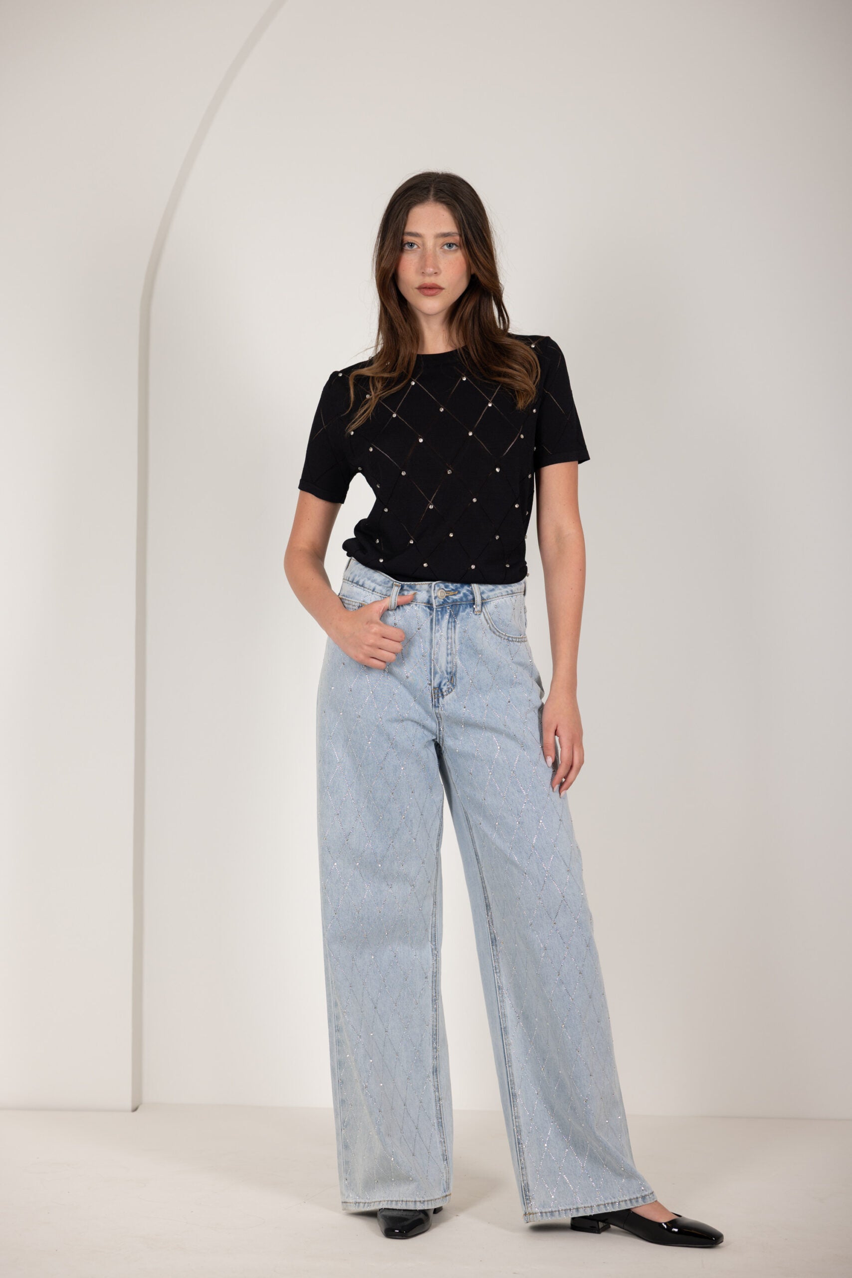 סריג מעויינים יהלומים