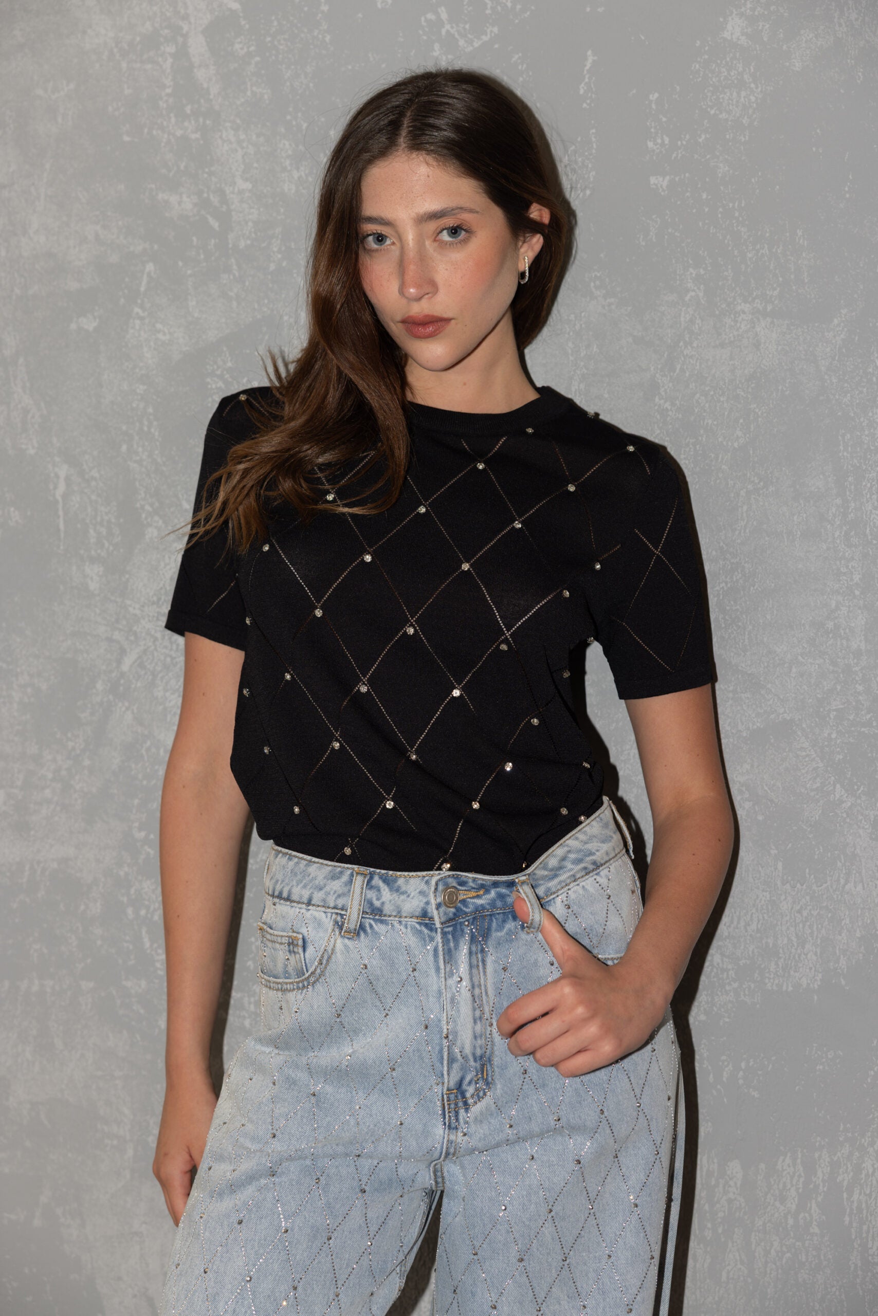 סריג מעויינים יהלומים