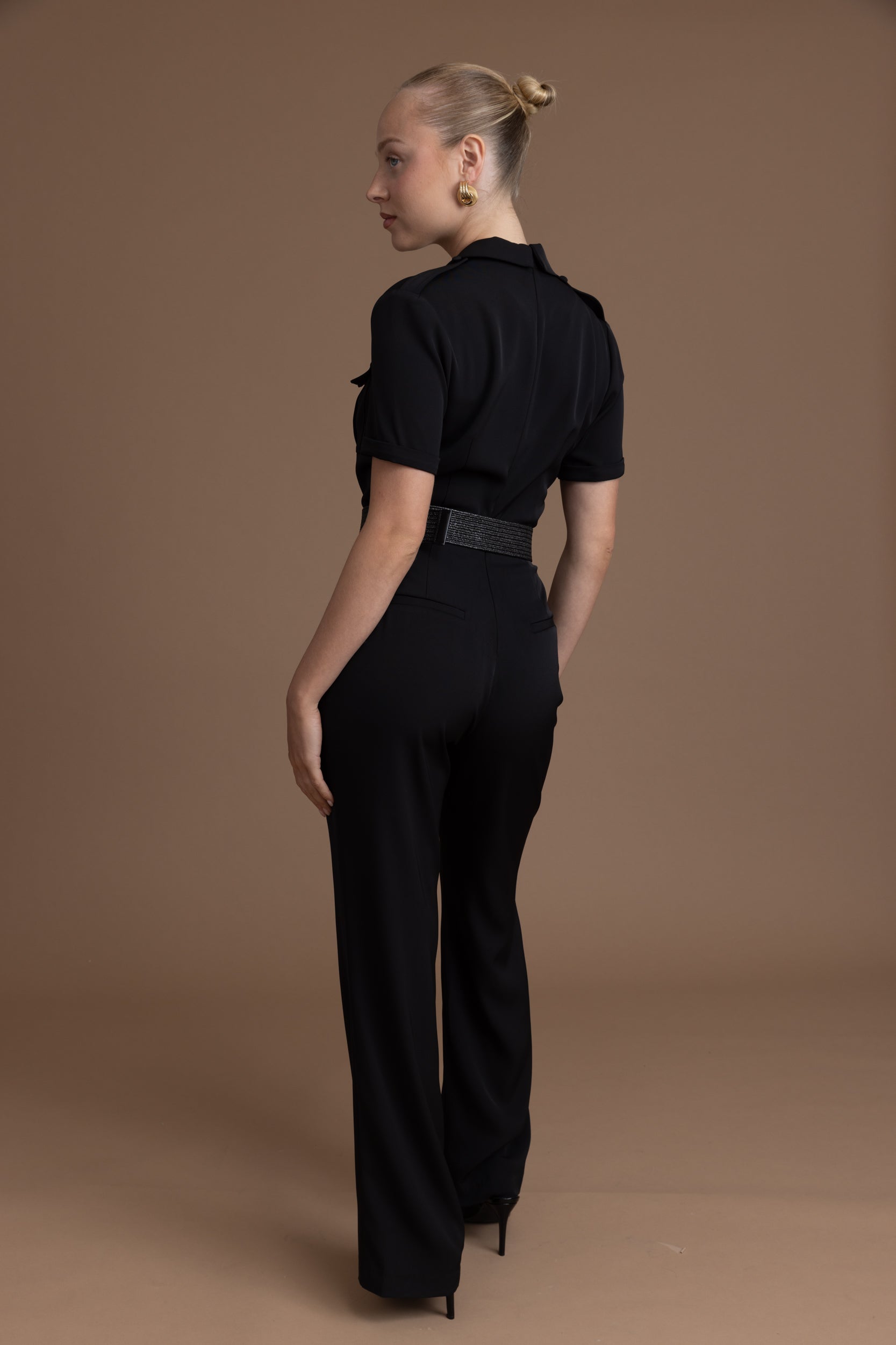 אוברול מעטפת כיסים וחגורה