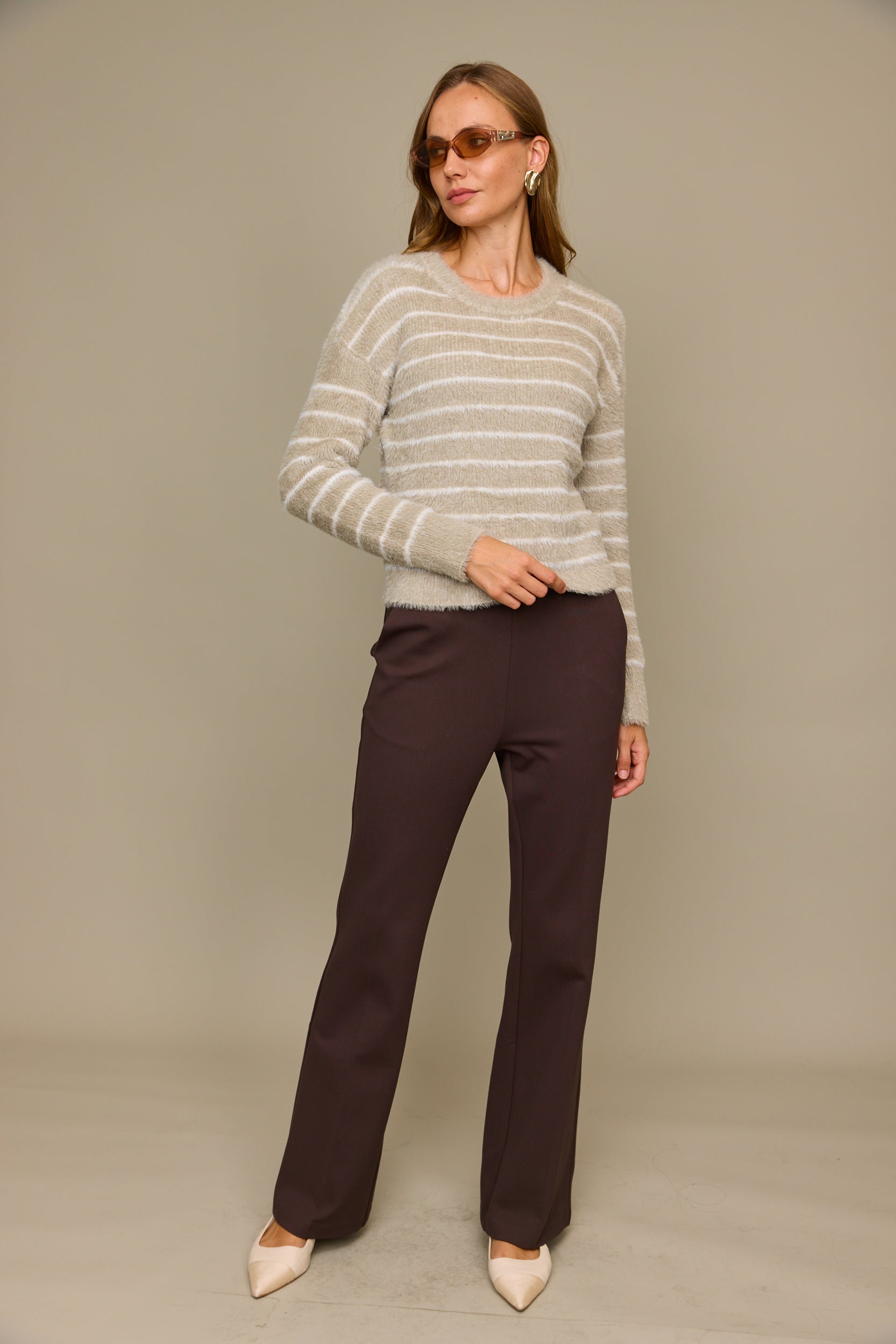 סריג צמרירי פסים דקים