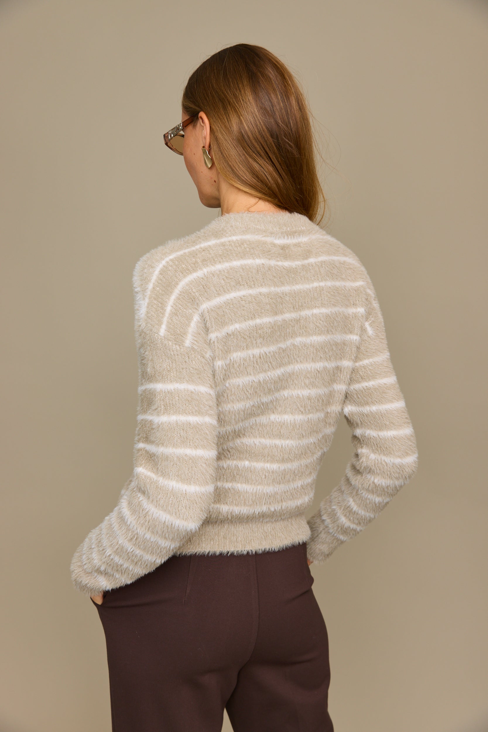 סריג צמרירי פסים דקים