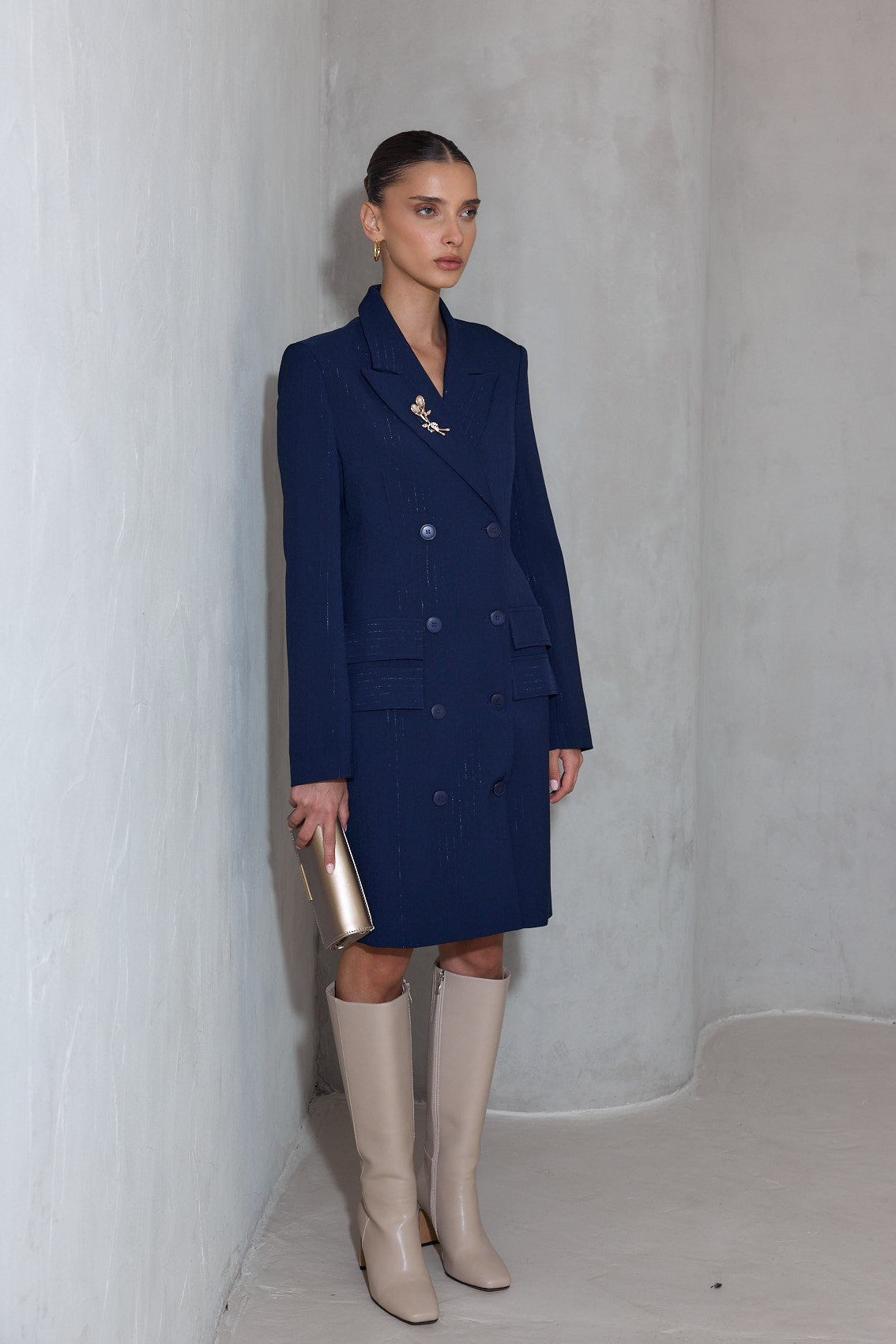 שמלה מחוייטת פסי לורקס