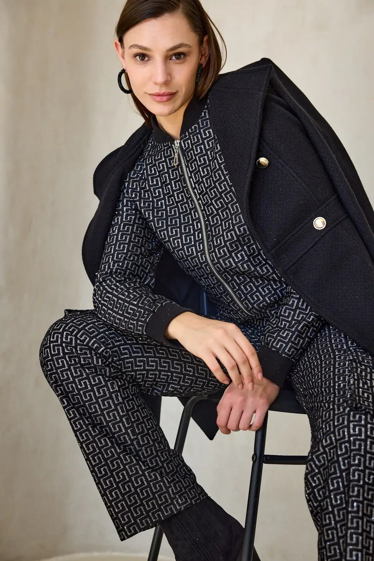 ז'קט ג'רזי בדוגמת לורקס