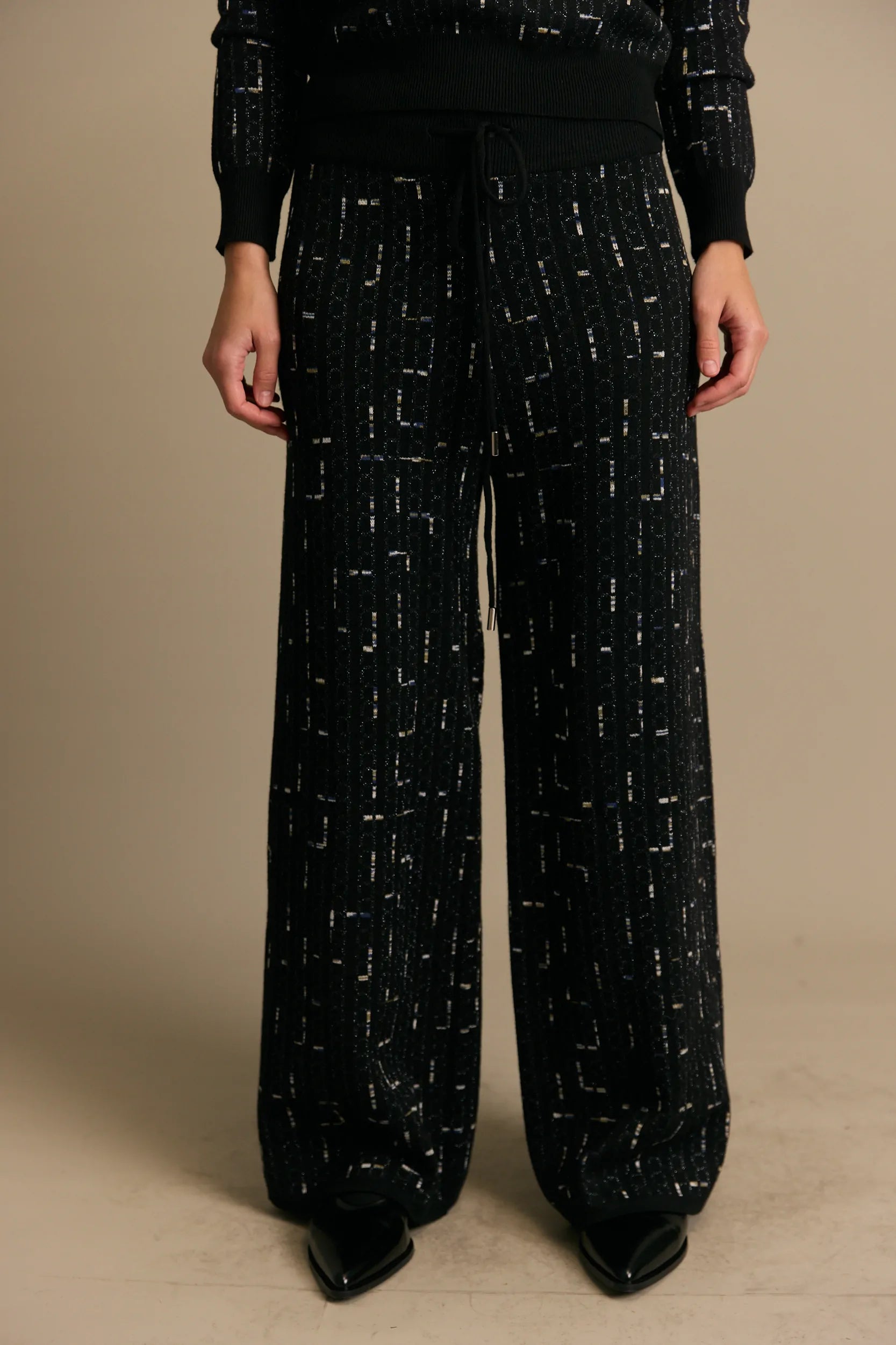 מכנסיים סריג ז'אקרד לורקס