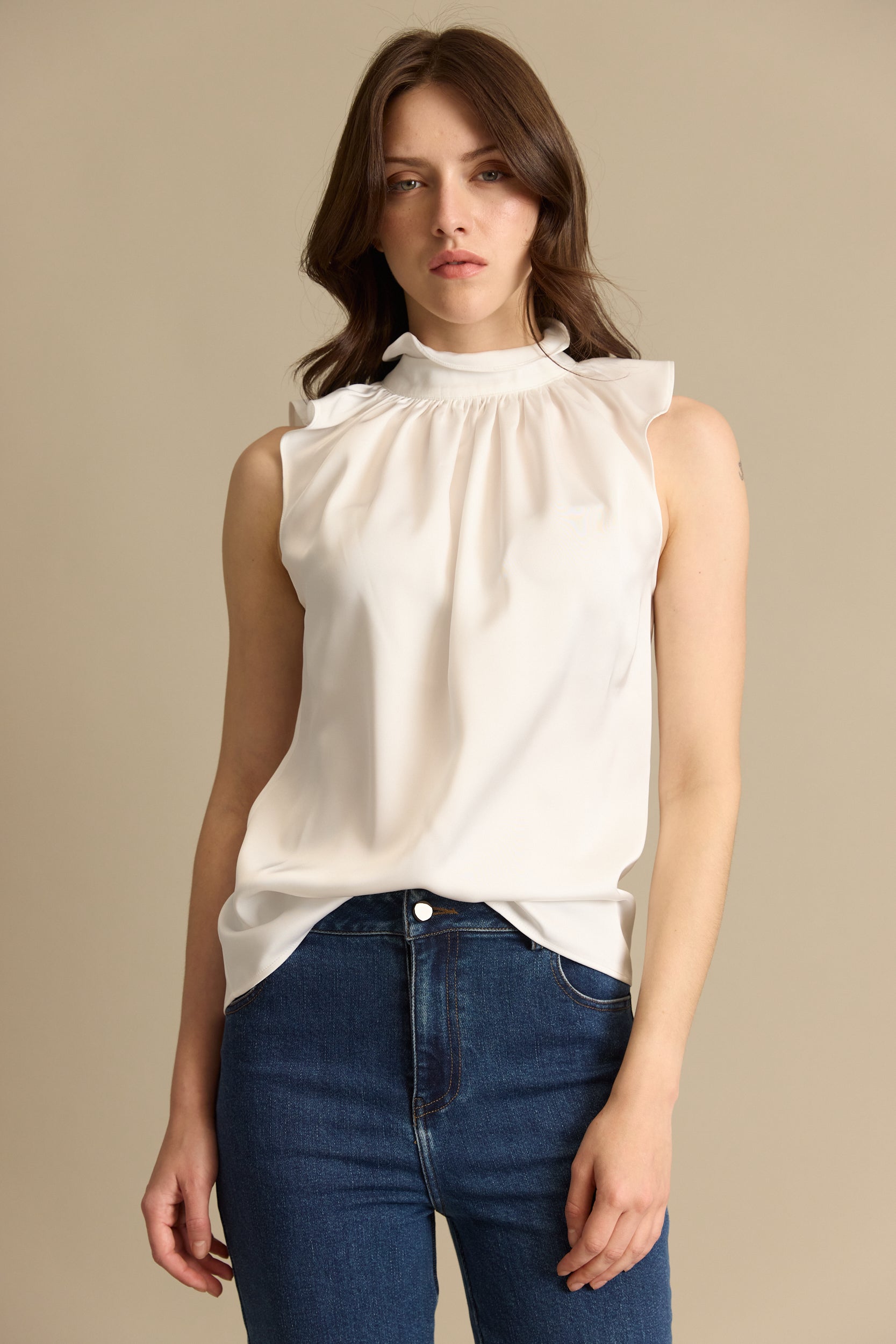 חולצת אמלי גולף סאטן דנטל