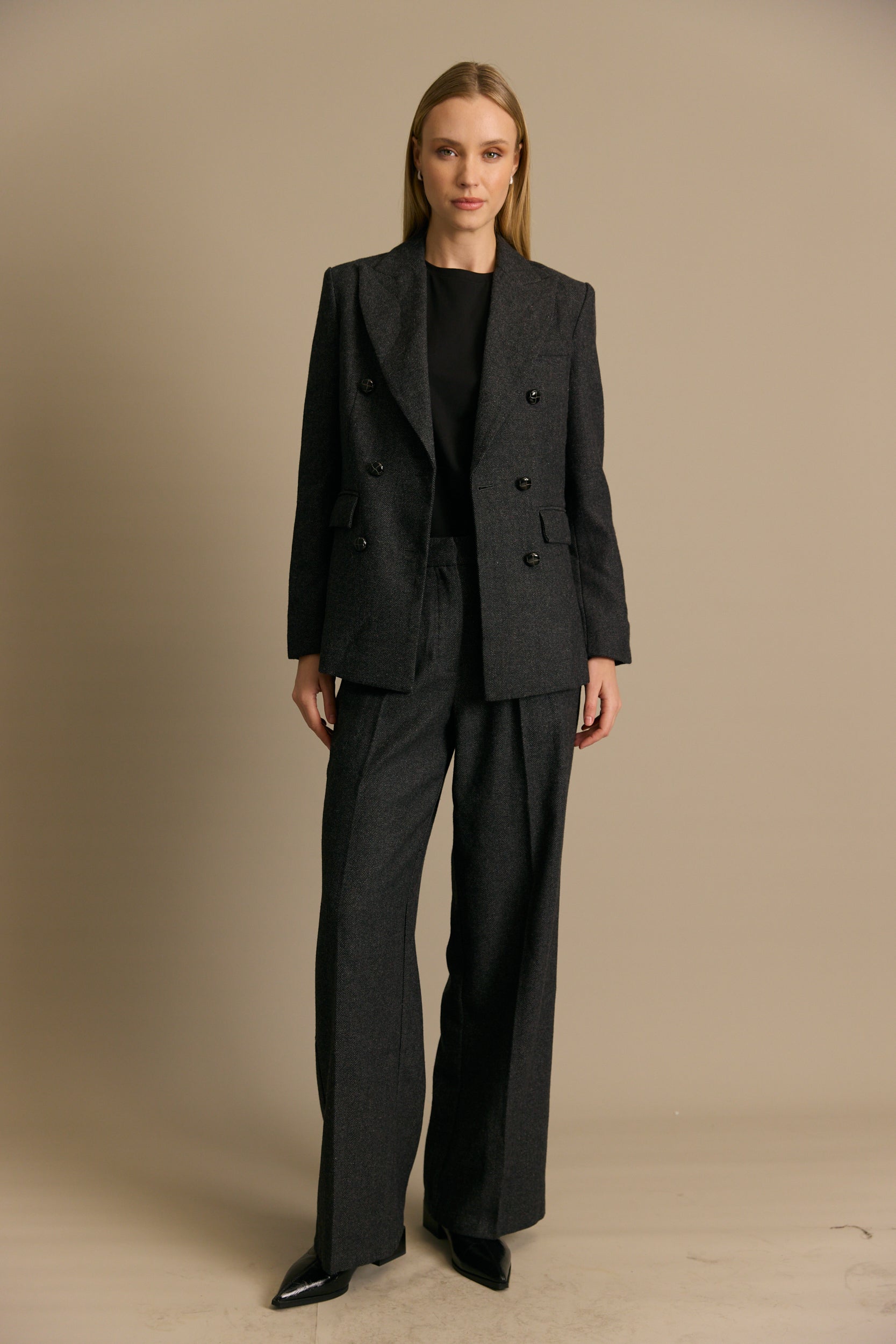 ג'קט מחוייט 6 כפתורים