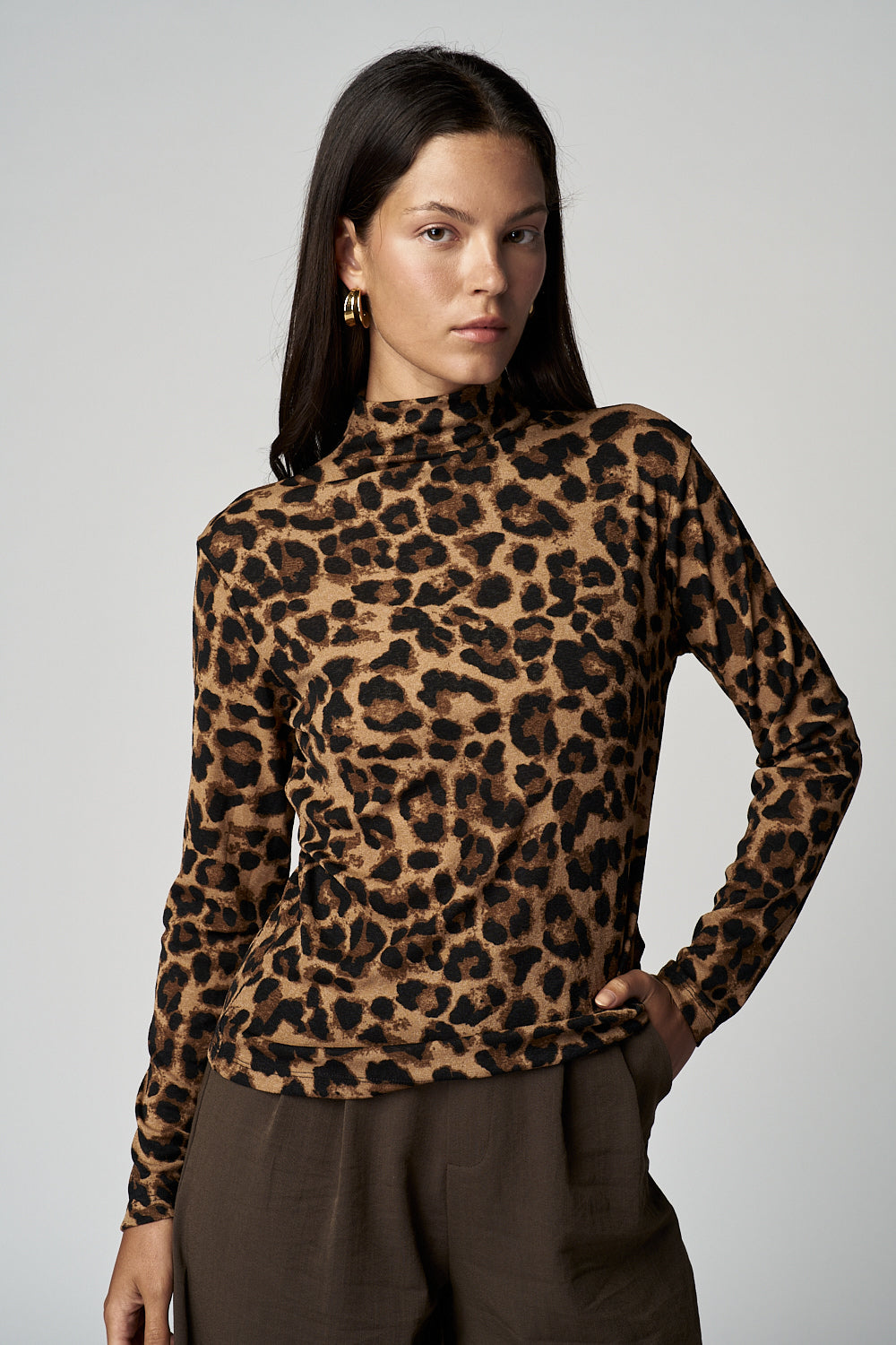 חולצת גולף leopard